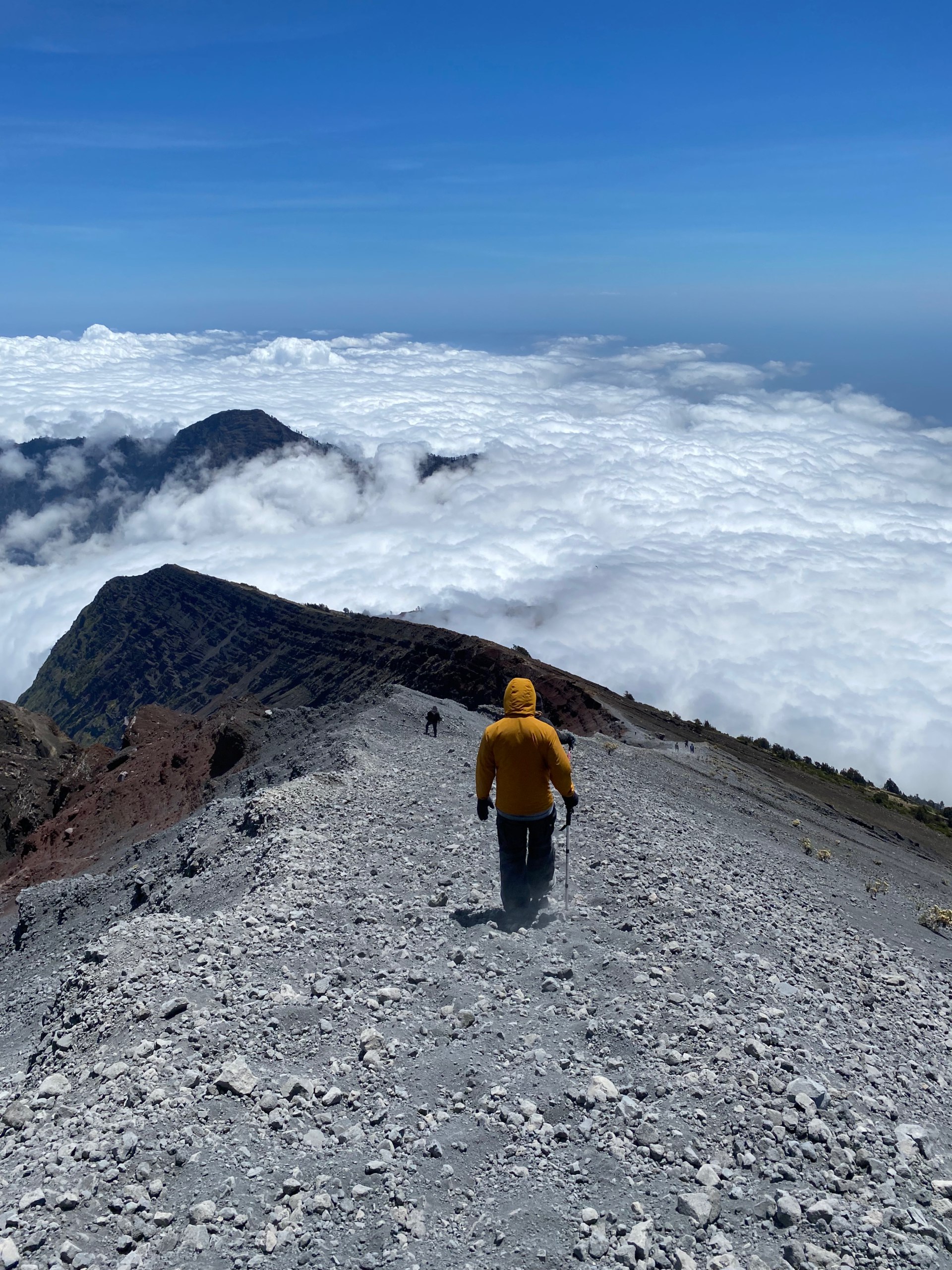 Descent from Rinjani Summit